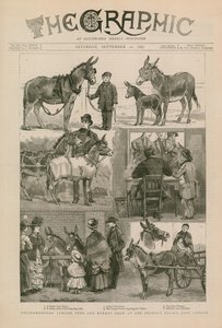 Costermongers jubileum pony- en ezelshow in het Peoples Palace, Oost-Londen