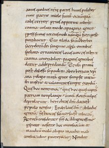Brief van Alcuin met medeleven over de Vikingaanval op Lindisfarne in 793 door English School