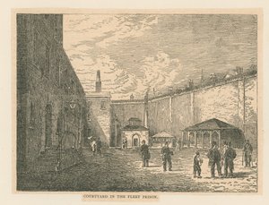 Binnenplaats in de Fleet Prison door English School