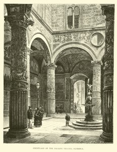Binnenplaats van het Palazzo Vecchio, Florence door English School