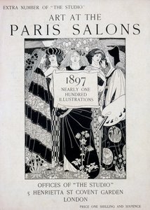 Omslag voor Kunst op de Parijse Salons, extra nummer van The Studio magazine, 1897