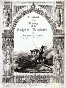 Omslag van Een schets van de geschiedenis van de Tempeliers, door James Burnes door English School