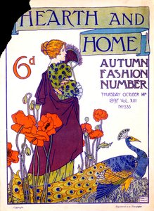 Omslag van Hearth and Home Magazine, 14 oktober 1897 door English School