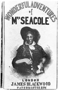 Omslag van de eerste editie van The Wonderful Adventures of Mrs Seacole, uitgegeven door James Blackwood van Paternoster Row, 1857 door English School