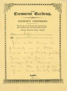 Cremorne Gardens, Londen: Merlins voorspelling door English School