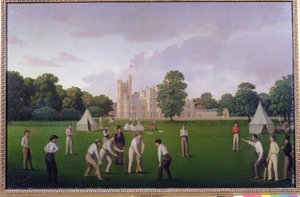 Cricket bij Canford Manor, 1855
