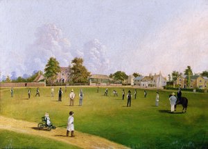Cricket op Mitcham Green