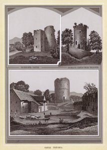 Crickhowel Kasteel; Bronllys Kasteel bij Talgarth; Kasteel Tretower door English School