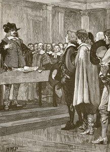 Cromwell weigert de kroon, illustratie uit Cassells Illustrated History of England