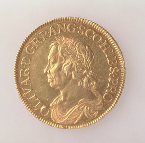 Kroon van Oliver Cromwell (1599-1658), Londen Munt, 1658 (voorzijde)