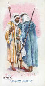 Gebruikelijke groet in Arabië, 1907