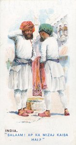 Gebruikelijke groet in India, 1907