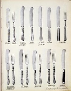 Bestekontwerpen, uit een handelscatalogus van huishoudelijke goederen en fittingen, c.1890-1910