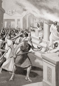 Cylon van Croton leidt een opstand tegen de Pythagoreeërs, ca. 509 v.Chr., uit Hutchinson