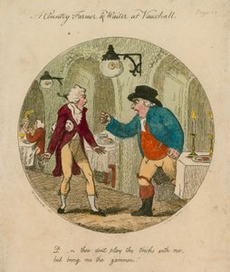 Verdomme, speel geen trucjes met me maar breng me de ham; Vauxhall-tuinen, Londen door English School