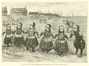 Dans van Nederlandse kinderen op Marken, in de Zuiderzee