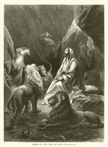 Daniël in de leeuwenkuil, Daniël, VI, 16