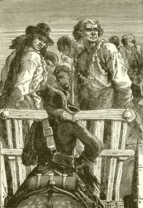 Danton en zijn metgezellen op weg naar de guillotine door English School