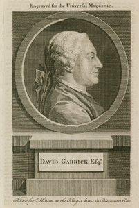 David Garrick, gegraveerd voor het Universal Magazine door English School