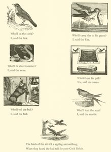 Dood en begrafenis van Cock Robin (houtsnede)