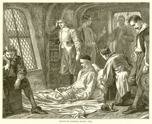 De dood van admiraal Blake, 1657
