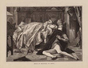 Dood van Francesca De Rimini (gravure)