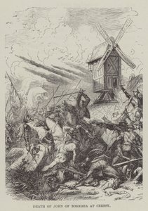 Dood van Jan van Bohemen bij Cressy door English School