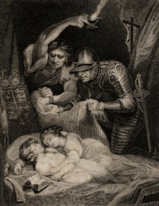 Dood van koning Edward V (1470-83) en zijn broer, Richard (1472-83) hertog van York door English School