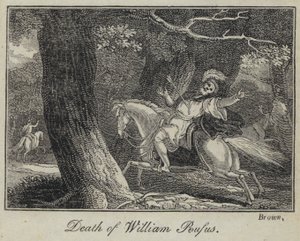Dood van Willem Rufus (gravure) door English School