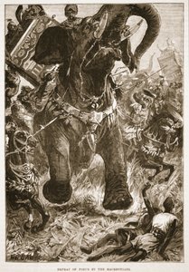 Nederlaag van Porus door de Macedoniërs