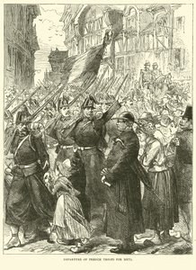 Vertrek van Franse troepen naar Metz, augustus 1870 door English School
