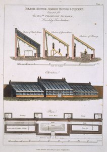 Ontwerp voor Perzikhuis, Kas en Ananashuis, 1806