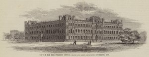 Ontwerp voor het ministerie van Buitenlandse Zaken, Banks en Barry, architecten, premie, £500 (gravure) door English School