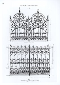 Ontwerpen voor gietijzeren hekken, uit Macfarlanes Castings door English School