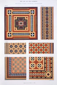 Ontwerpen uit de handelscatalogus van Maw & Sons Tile Pavements