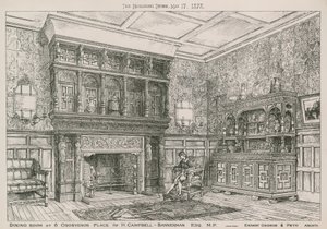 Eetkamer op 6 Grosvenor Place voor H Campbell-Bannerman, MP