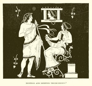 Dionysos en Demeter Thesmophoros door English School