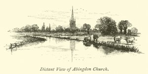 Verre Uitzicht op de Kerk van Abingdon