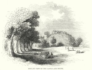 Verre Uitzicht op het Kasteel en de Heuvel (gravure) door English School