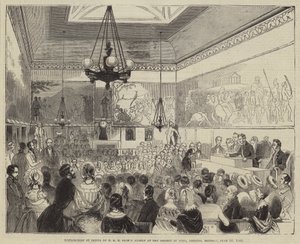 Uitdeling van Prijzen door ZKH Prins Albert bij de Society of Arts, Adelphi, maandag 10 juni 1844 door English School