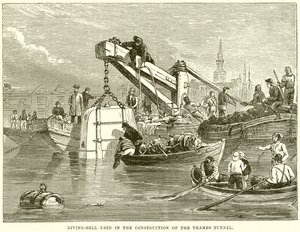 Duikklok gebruikt bij de bouw van de Thames Tunnel