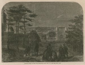 Donatis Komeet, gezien vanuit Greenwich Park, 17 september 1858, om 19:30 uur door English School