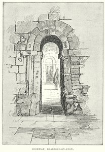 Deuropening, Bradford-on-Avon (gravure) door English School