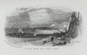 Dover vanaf de East Cliff, Kent