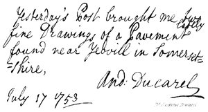 Dr Andrew Ducarel door English School