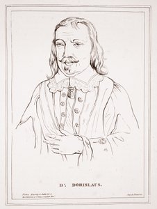 Dr. Dorislaus, van een tekening in Indiase inkt in de collectie van St. John St. Aubyn Bar, geïmp. door Ducarme