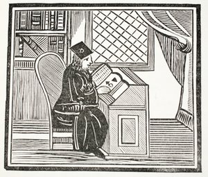 Dr. John Faustus, illustratie uit Chap-books of the Eighteenth Century door John Ashton, gepubliceerd 1882 door English School