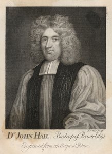 Dr John Hail, bisschop van Bristol in 1691 door English School