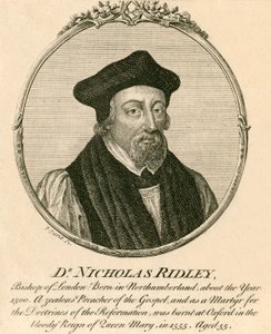 Dr. Nicholas Ridley door English School