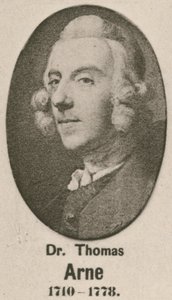 Dr Thomas Arne door English School